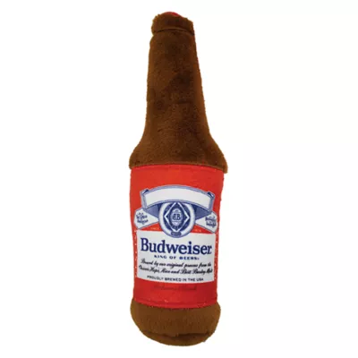 Product Anheuser Busch,  Budweiser Plush Bottle Brown Dog Toy