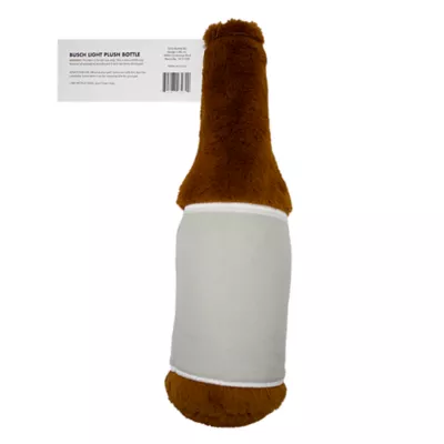 Product Anheuser Busch, Bush Plush Bottle Brown Dog Toy