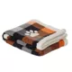Product Thrills & Chills® Orange Plaid Cozy Throw Pet Blanket