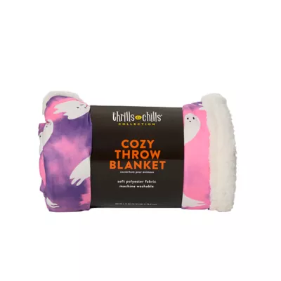 Product Thrills & Chills® Ghost Cozy Throw Pet Blanket