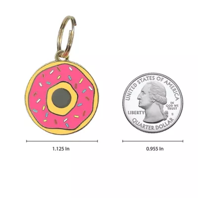 Product Two Tails Pet Company Donut Pet ID Tag