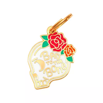 Product Two Tails Pet Company Bad To The Bone Pet ID Tag