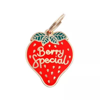 Product Two Tails Pet Company Berry Special Pet ID Tag