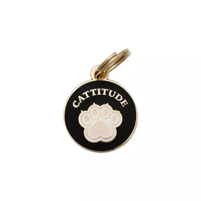 Product Two Tails Pet Company 'Cattitude' Pet ID Tag