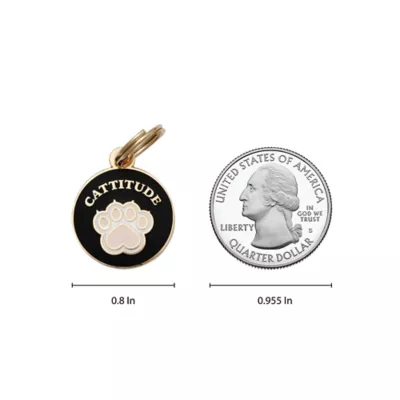 Product Two Tails Pet Company 'Cattitude' Pet ID Tag