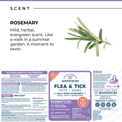 Product Wondercide Dog Natural Flea & Tick Rosemary Spray 16oz