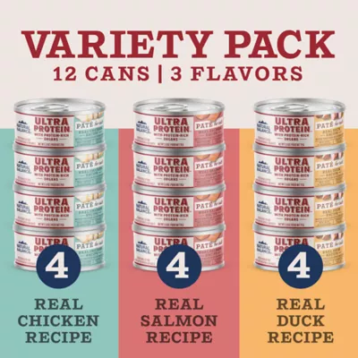 Product Natural Balance Ultra Protein Wet Cat Food - Pate Variety Pack, 12 ct