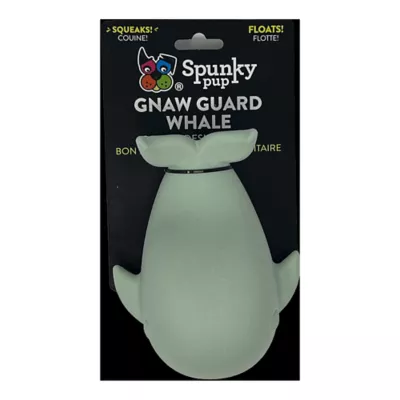 Product Spunky Pup Gnaw Guard Whale Squeaker Floating Dog Toy
