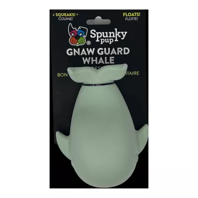 Product Spunky Pup Gnaw Guard Whale Squeaker Floating Dog Toy
