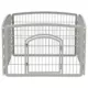 Product IRIS, 24-inch Exercise 4-Panel Pet Playpen with Door, Silver