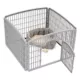 Product IRIS, 24-inch Exercise 4-Panel Pet Playpen with Door, Silver