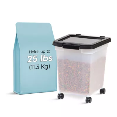 Product IRIS, 25 Lbs. Airtight Pet Food Container - Dog & Cat Food Storage Bin
