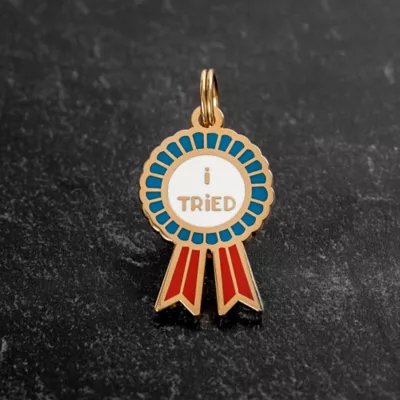Product Two Tails Pet Company 'I Tried' Pet ID Tag