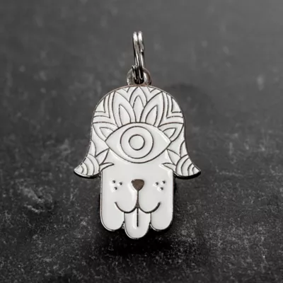 Product Two Tails Pet Company 'Hamsa' Pet ID Tag