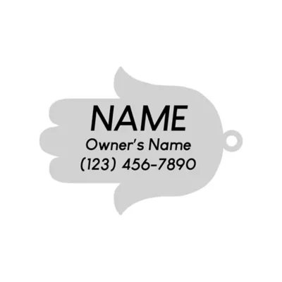 Product Two Tails Pet Company 'Hamsa' Pet ID Tag