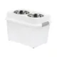 Product IRIS, 47 Lbs. Airtight Pet Food Container, Dog - Cat Food Storage Bin - Treat Box with Bowls