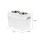 Product IRIS, 47 Lbs. Airtight Pet Food Container, Dog - Cat Food Storage Bin - Treat Box with Bowls