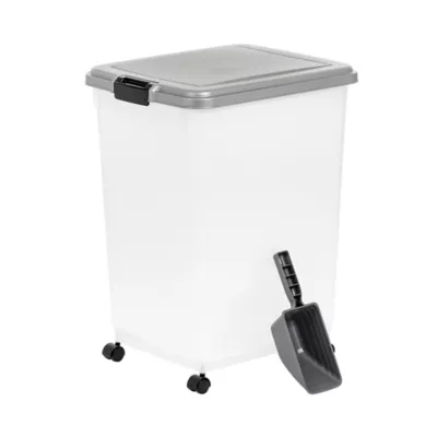 Product IRIS, 54 Lbs. Airtight Pet Food Container - Dog & Cat Food Storage Bin with Scoop