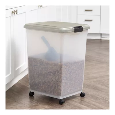 Product IRIS, 54 Lbs. Airtight Pet Food Container - Dog & Cat Food Storage Bin with Scoop