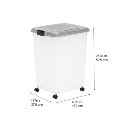 Product IRIS, 54 Lbs. Airtight Pet Food Container - Dog & Cat Food Storage Bin with Scoop