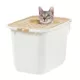 Product IRIS, Large Top Entry Cat Litter Box - Litter Catching Lid Enclosure, White/Beige