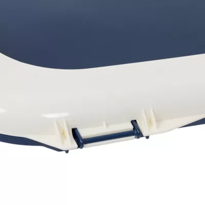 Product IRIS USA Puppy Pee Pad Holder for Dog Potty Training, Holds Pads 23" L x 22.75" W x 1.37" H, Blue
