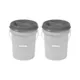 Product Mighty Tuff 5-Gallon Pet Food Storage Container Bucket w/Lid 2-Pack