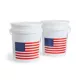 Product United Solutions 5-Gallon Haeavy Duty Plastic Bucket USA Flag 2-Pack