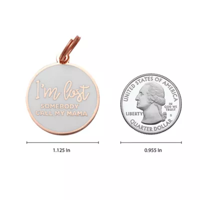 Product Two Tails Pet Company 'I'm Lost, Somebody Call My Mama' Pet ID Tag