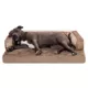 Product FurHaven Plush & Velvet Comfy Couch Orthopedic Sofa-Style Dog Bed - Almondine