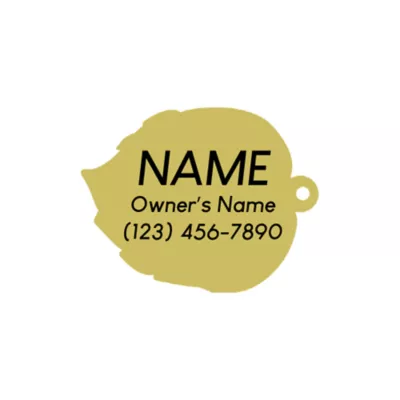 Product Two Tails Pet Company 'Monstera Leaf' Pet ID Tag
