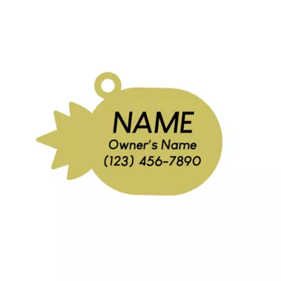 Product Two Tails Pet Company Pineapple Pet ID Tag