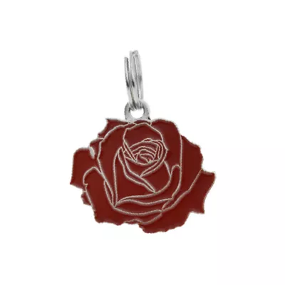 Product Two Tails Pet Company Rose Pet ID Tag