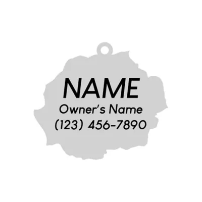 Product Two Tails Pet Company Rose Pet ID Tag