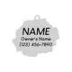 Product Two Tails Pet Company Rose Pet ID Tag
