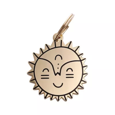 Product Two Tails Pet Company Smiling Sun Pet ID Tag