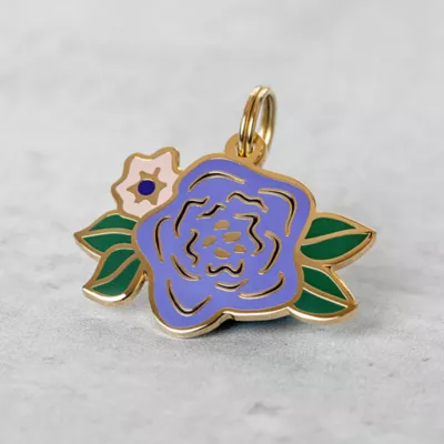 Product Two Tails Pet Company 'Wild Flower' Pet ID Tag