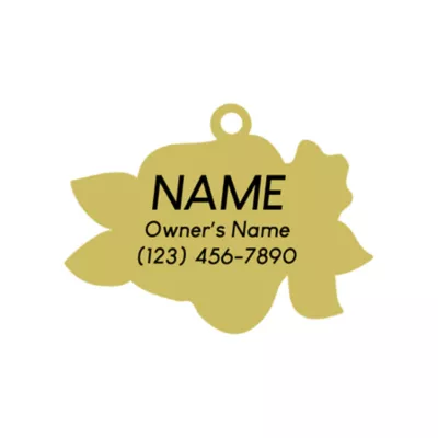 Product Two Tails Pet Company 'Wild Flower' Pet ID Tag