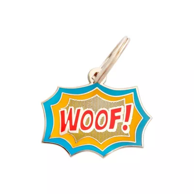 Product Two Tails Pet Company Woof! Pet ID Tag