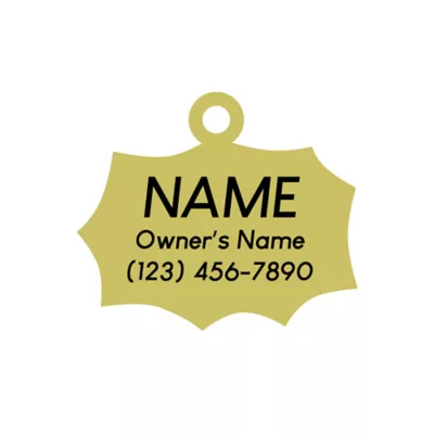 Product Two Tails Pet Company Woof! Pet ID Tag