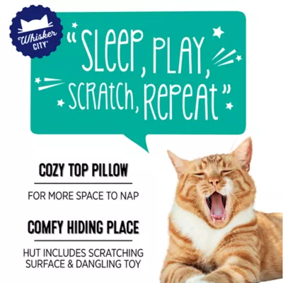 Product Whisker City® Multi-Play Hut Bed