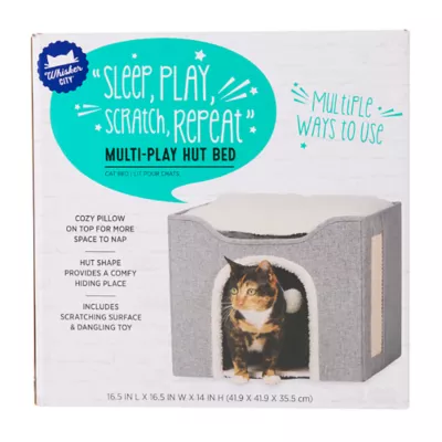 Product Whisker City® Multi-Play Hut Bed