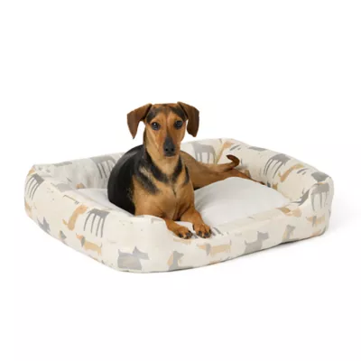 Product Top Paw® Print Cuddler Dog Bed