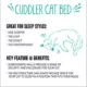 Product Whisker City® Cat Face Cuddler Bed
