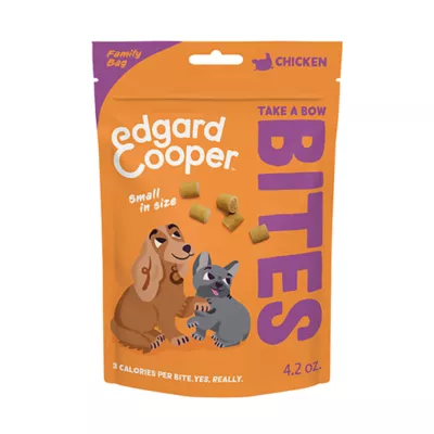 Product Edgard & Cooper Take A Bow Small Bites Dog Training Treats - Chicken