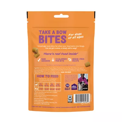 Product Edgard & Cooper Take A Bow Small Bites Dog Training Treats - Chicken