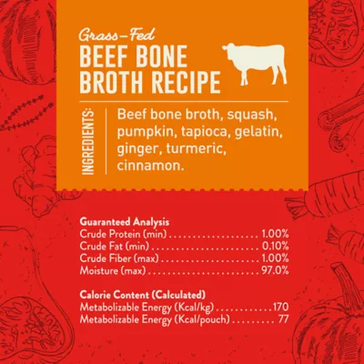 Product Stella & Chewy's Bountiful Bone Broth All Life Stages Dog Food Topper - Beef