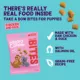 Product Edgard & Cooper Take A Bow Small Bites Puppy Training Dog Treats - Chicken & Duck