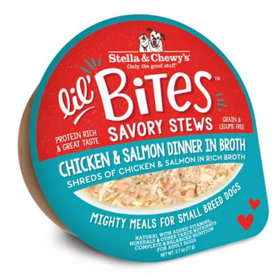 Product Stella & Chewy's Lil Bites Savory Stews Small Breed Adult Wet Dog Food - Chicken & Salmon