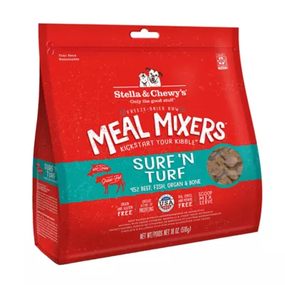 Product Stella & Chewy's Freeze-Dried Raw Meal Mixers All Life Stages Dog Food Topper - Surf 'N Turf